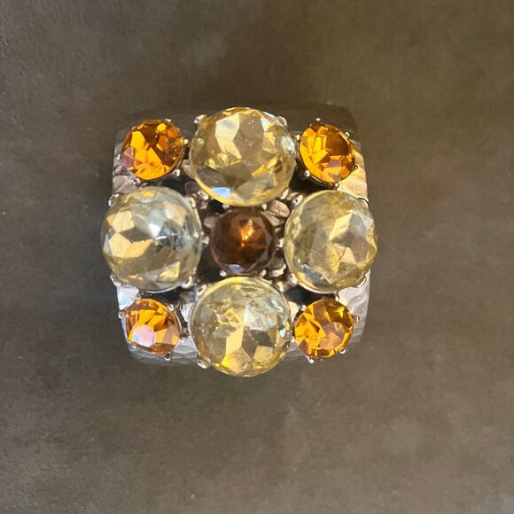 Vintage 1980’s Gerard Yosca Gem Cuff - Picture 2 of 8